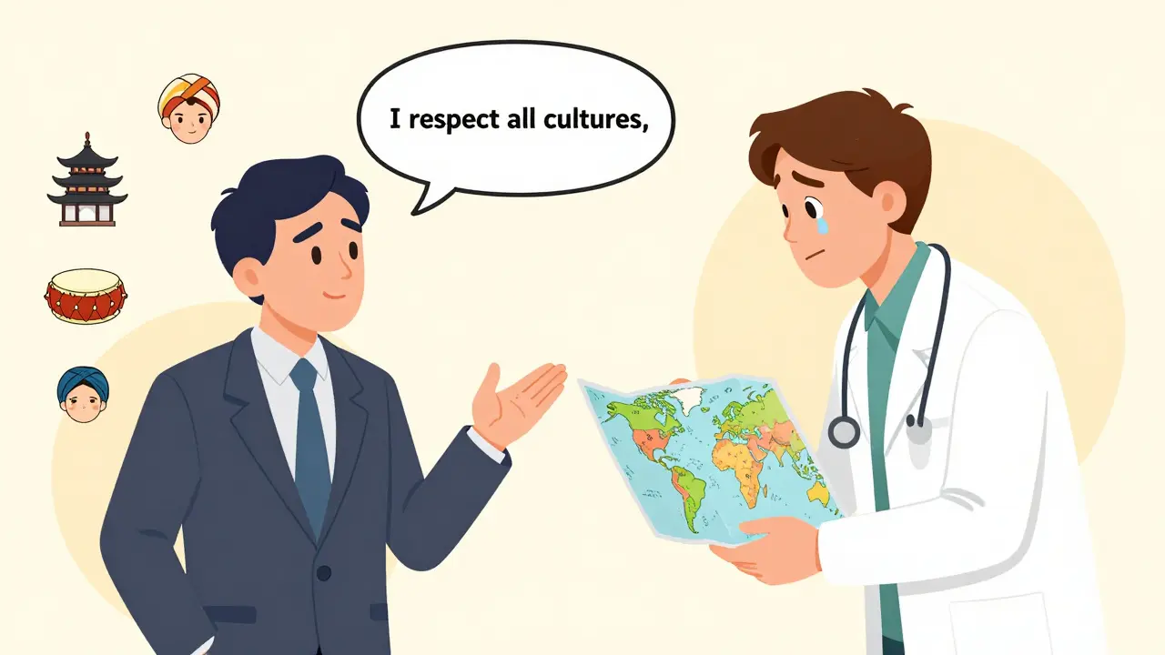 Dvě protikladné scény terapie: stereotypy vs. autentické porozumění.