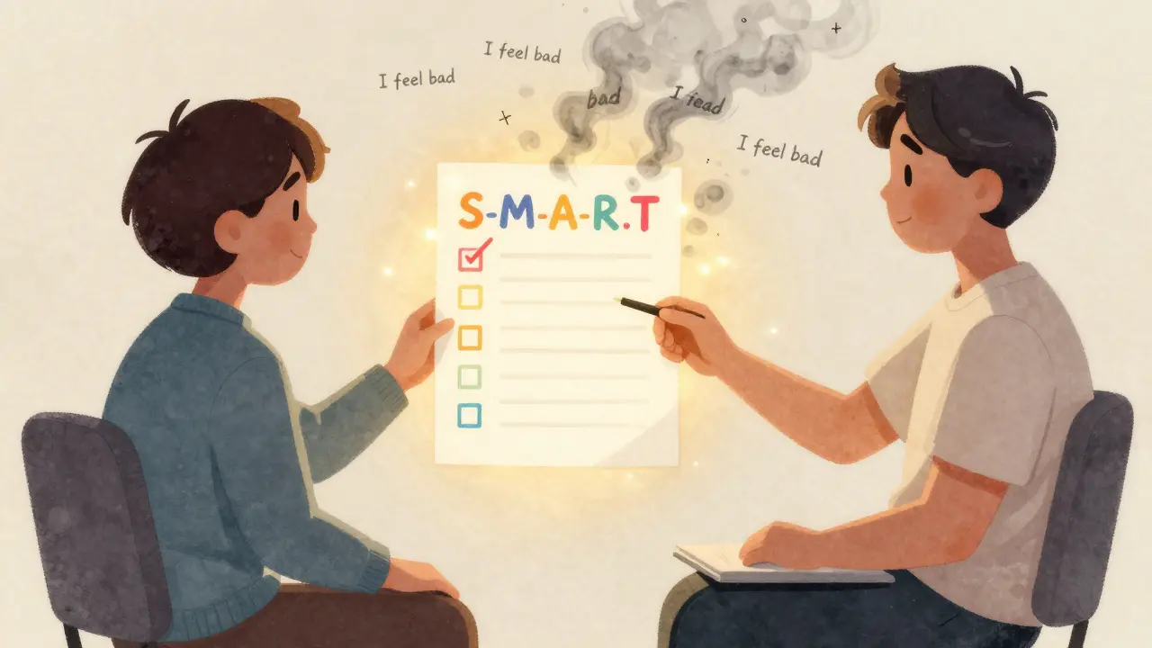 Jak si nastavit cíle psychoterapie: SMART cíle a realistická očekávání