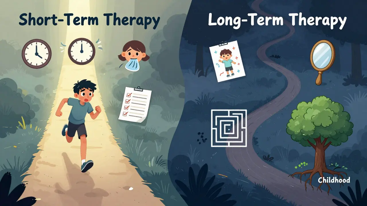 Rozdíl mezi krátkodobou a dlouhodobou psychoterapií: Kdy která a proč