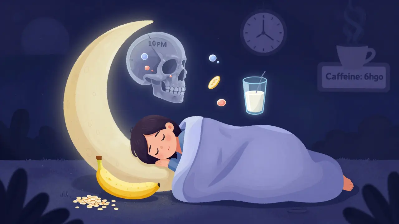 Pojídání potravin bohatých na tryptofan pomáhá při spánku při užívání Strattery.