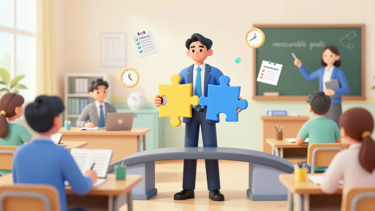 Školní psycholog jako most spojující terapeuta a učitele pro společnou podporu dítěte.