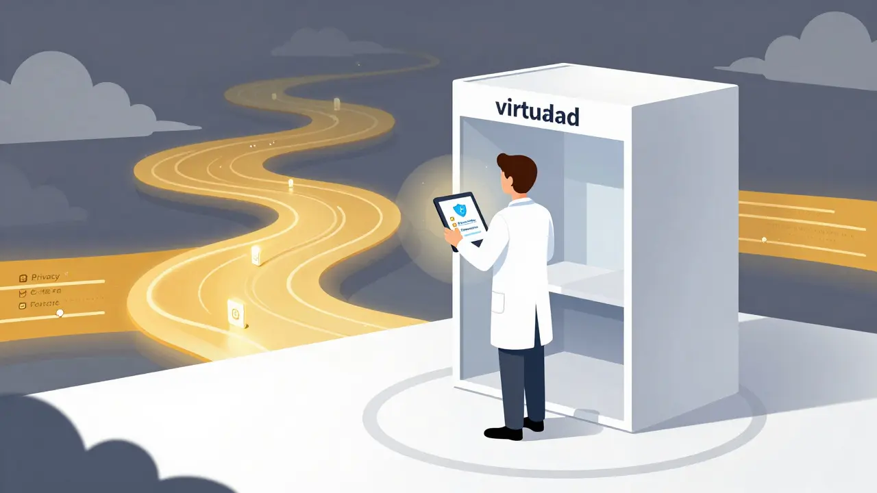 Terapeut v digitální bublině s ochranou hranic